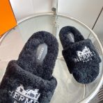 Hermes 23fw Women Winter Slippers Size 36-40 - Image 7