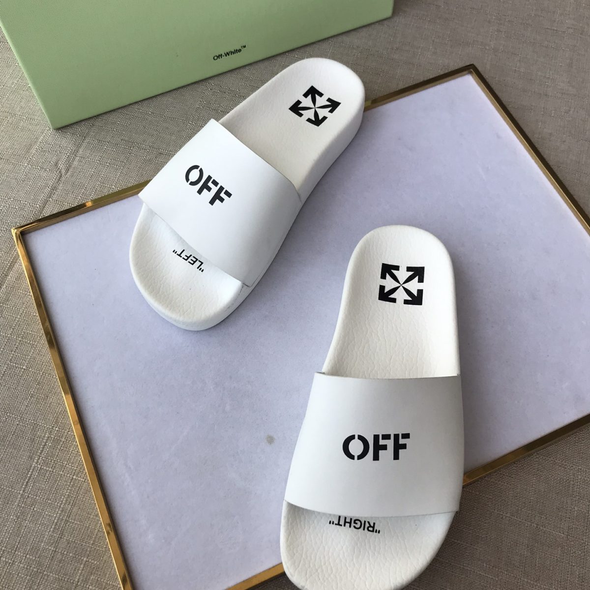 OFF White Mens Women Sandals Gr. 36-46 - Image 7