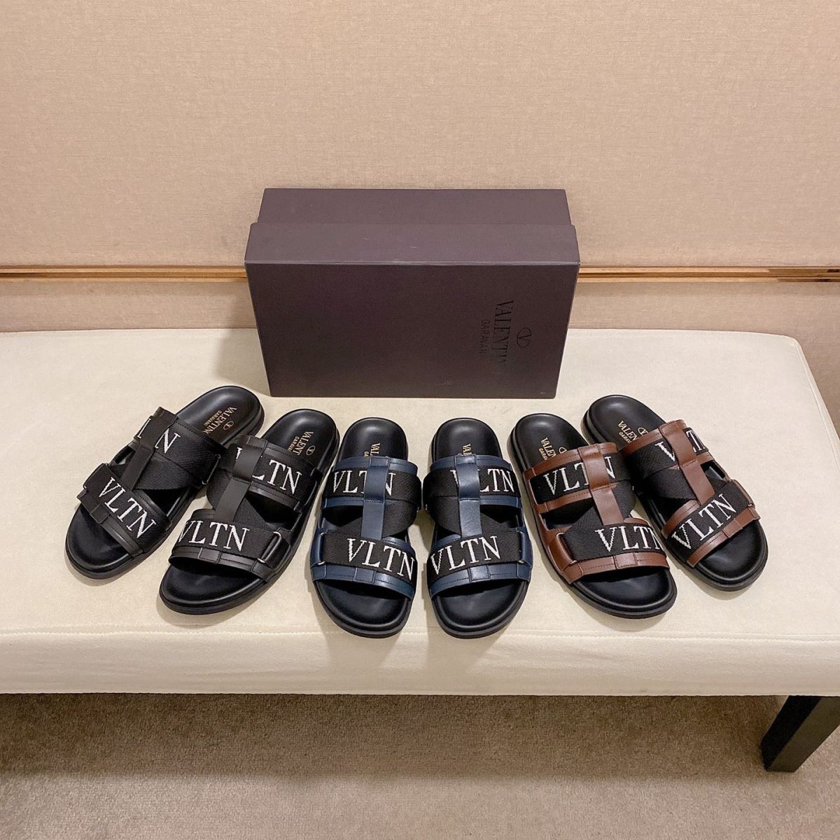 Valentino Sandals for Men Size 39-45 3-Color - Image 1