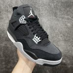 Nike Air Jordan 4 Retro Black Canvas Sneakers Shoes Gr. 36-46 - Image 3