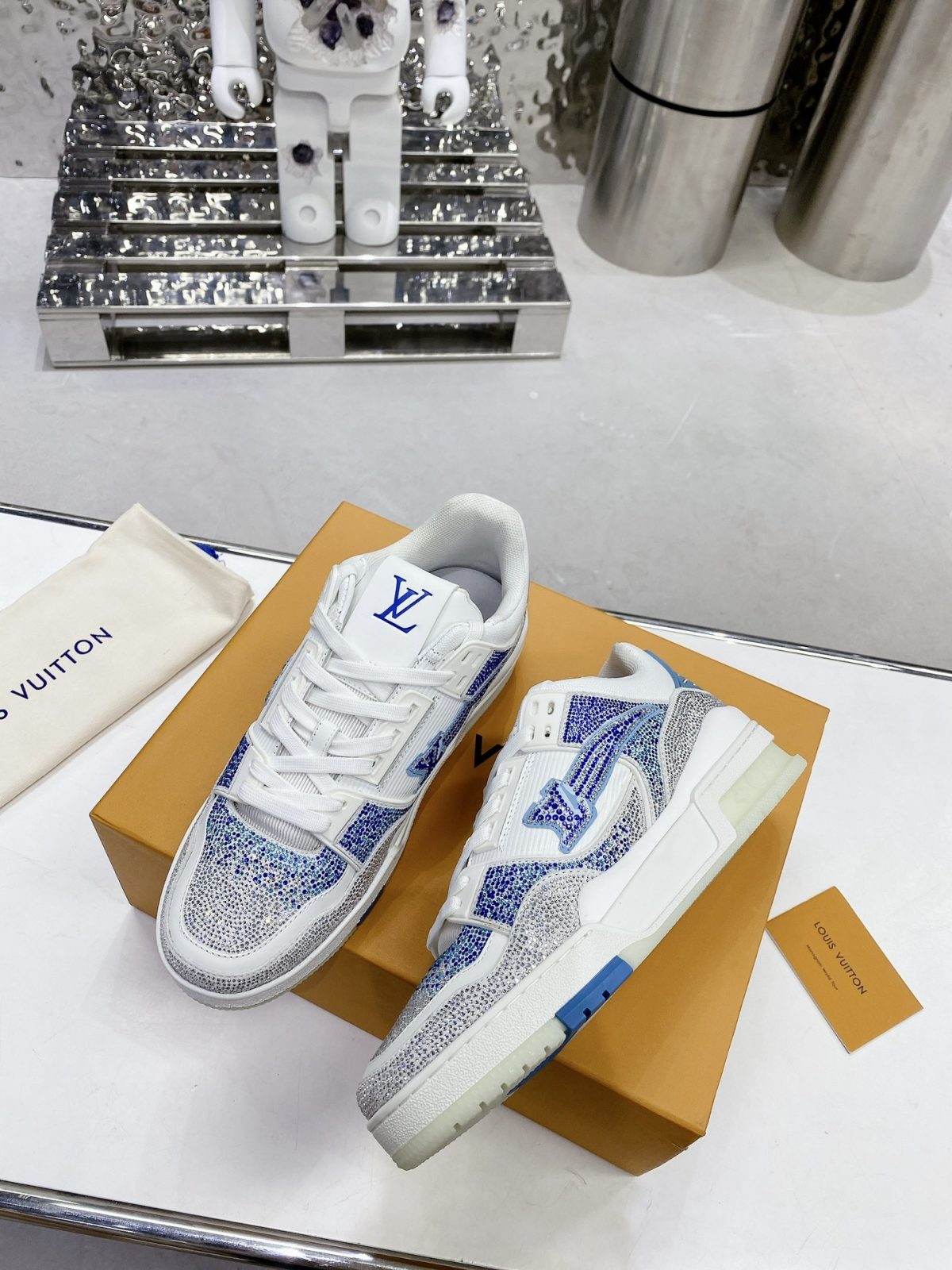 Louis Vuitton LV Trainer Diamond Sneaker Size 36-46 - Image 3