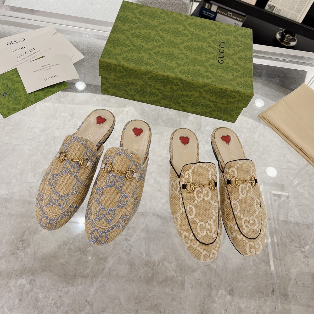 Gucci Princetown GG Slippers Size 35-40 - Image 1