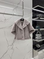 Max Mara Teddy Cape short style one size fits all