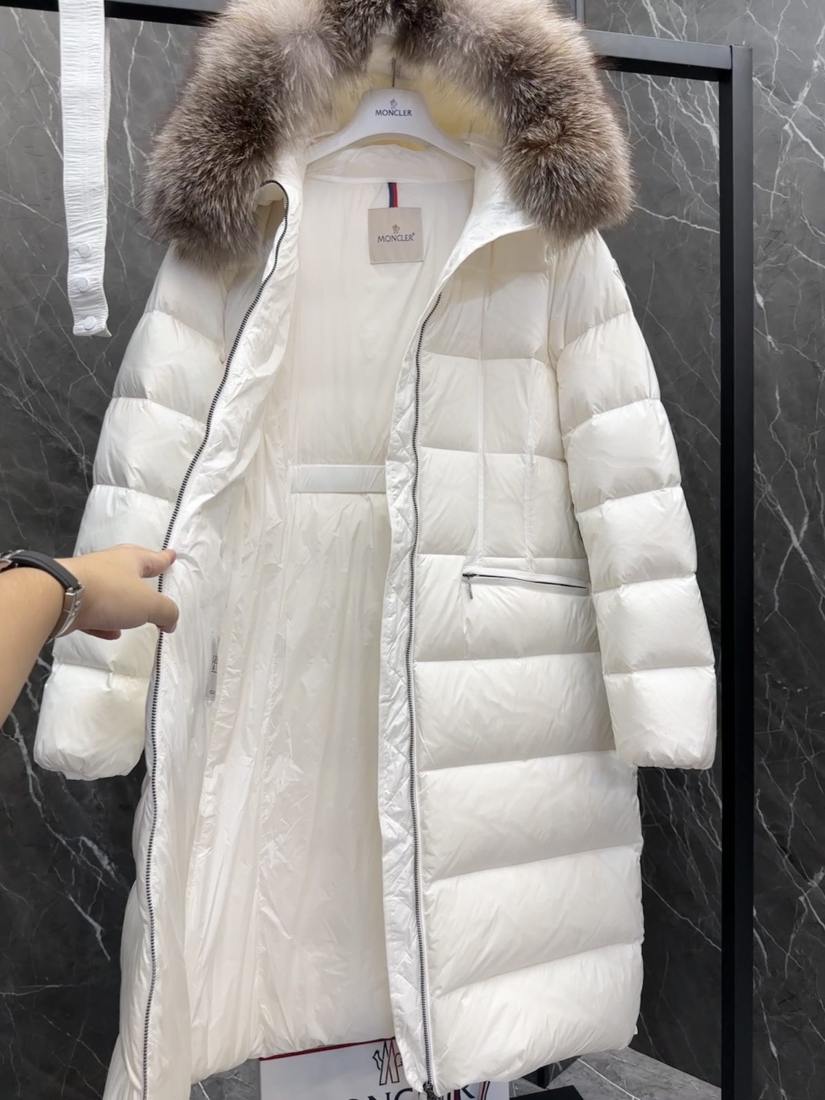 Moncler Boed Long Women Down Jacket Size S-XL - Image 7