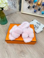 Hermes 23fw Women Winter Slippers Size 36-40 - Image 3