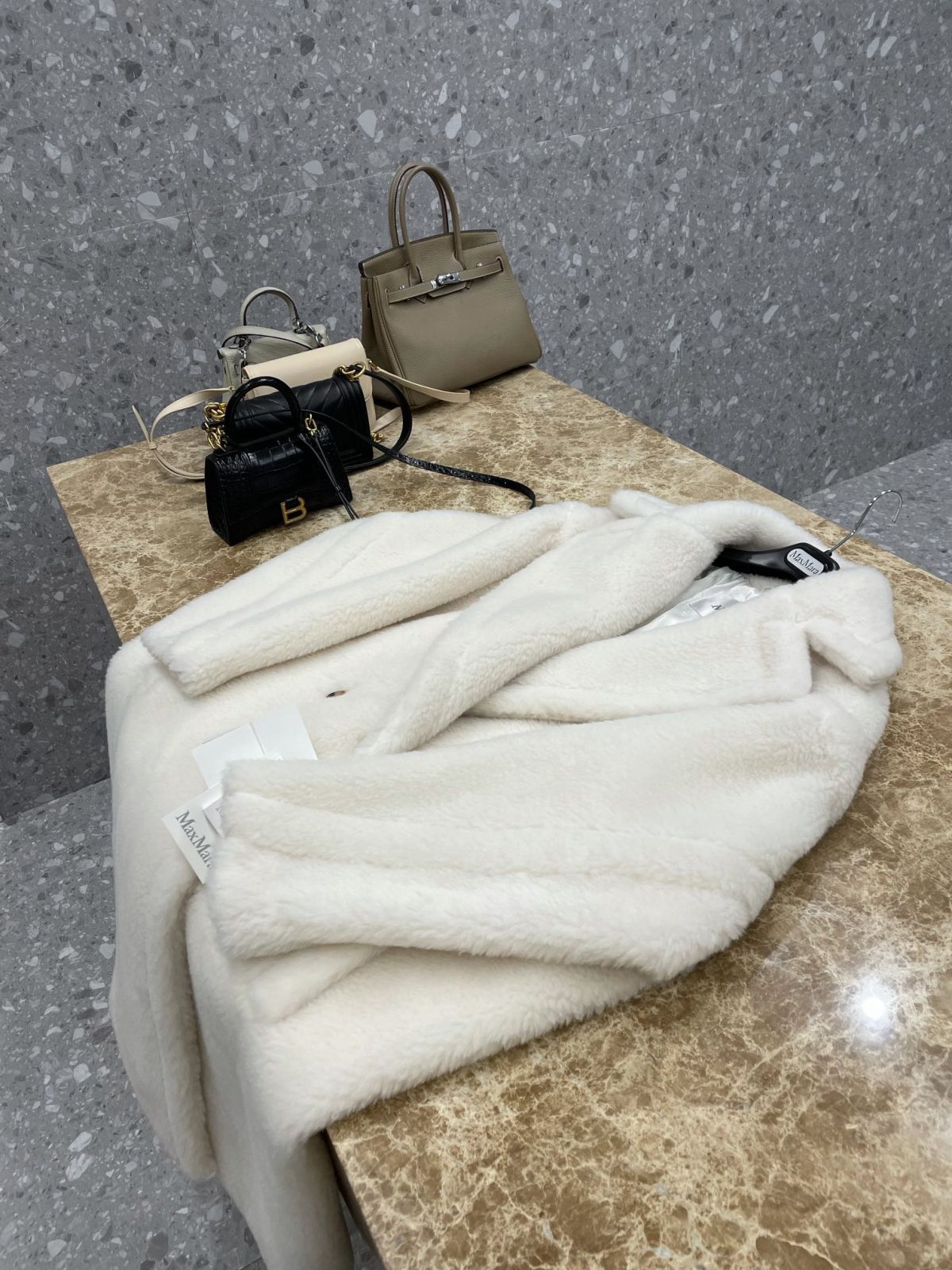 Max Mara Teddy fur long coat Size XS-M - Image 3