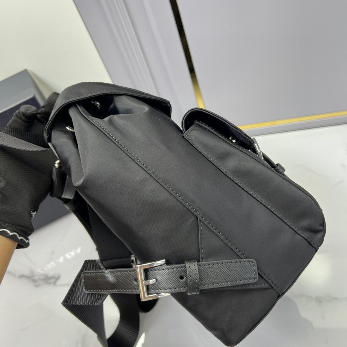 Prada 1BZ677 Re-Nylon Backpack Size 28*23.5*12cm - Image 4