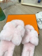Hermes 23fw Women Winter Slippers Size 36-40 - Image 5