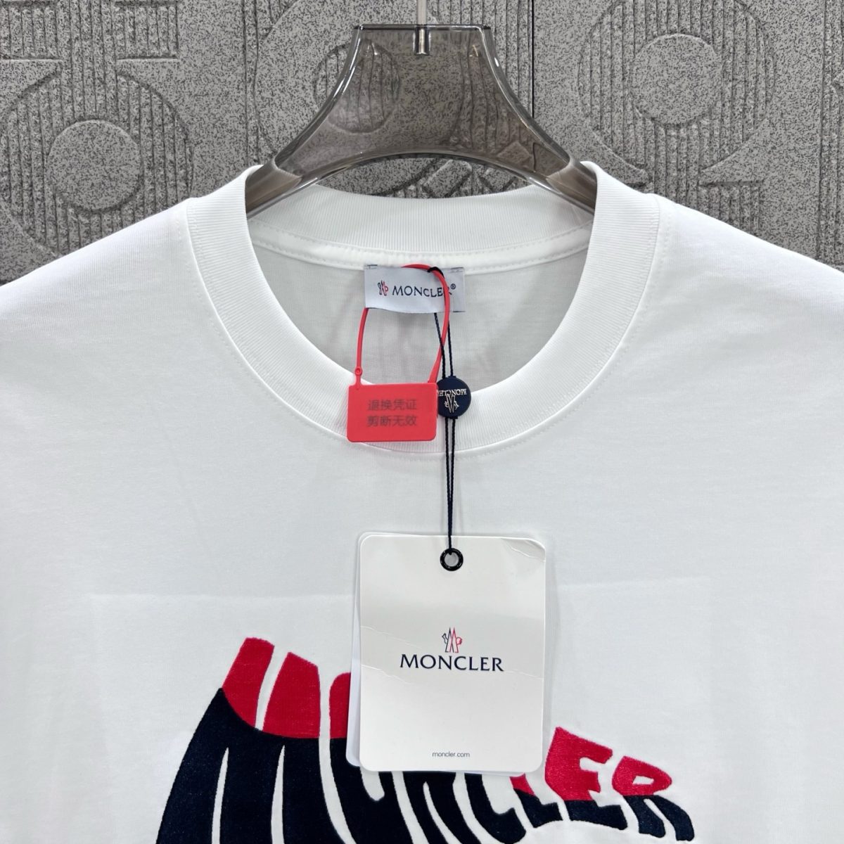 Moncler T Shirt  Embroider Logo Size XS-L - Image 4