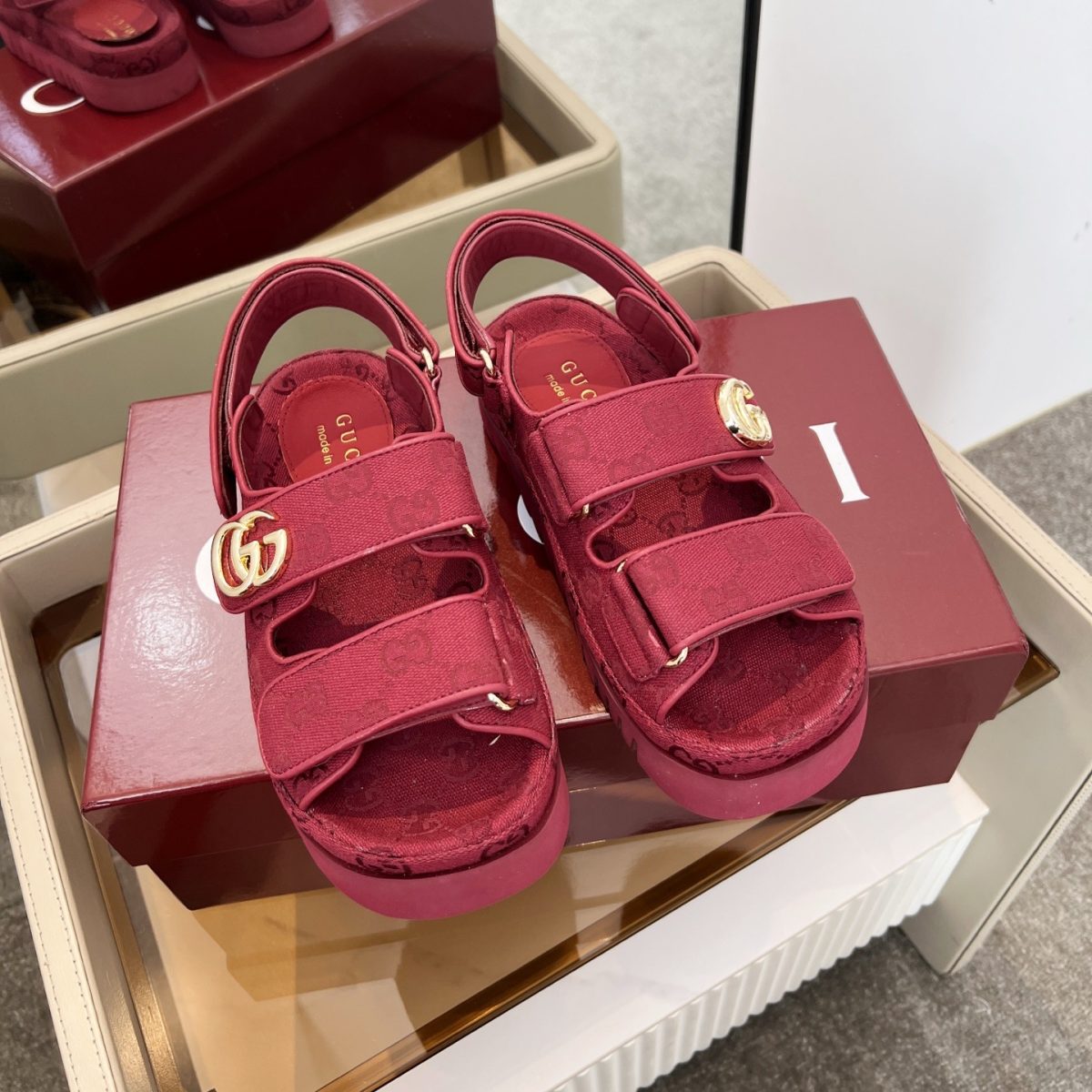 Gucci Women Thick soled Sandals Size 35-41 - Image 1