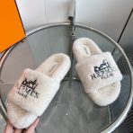 Hermes 23fw Women Winter Slippers Size 36-40 - Image 3