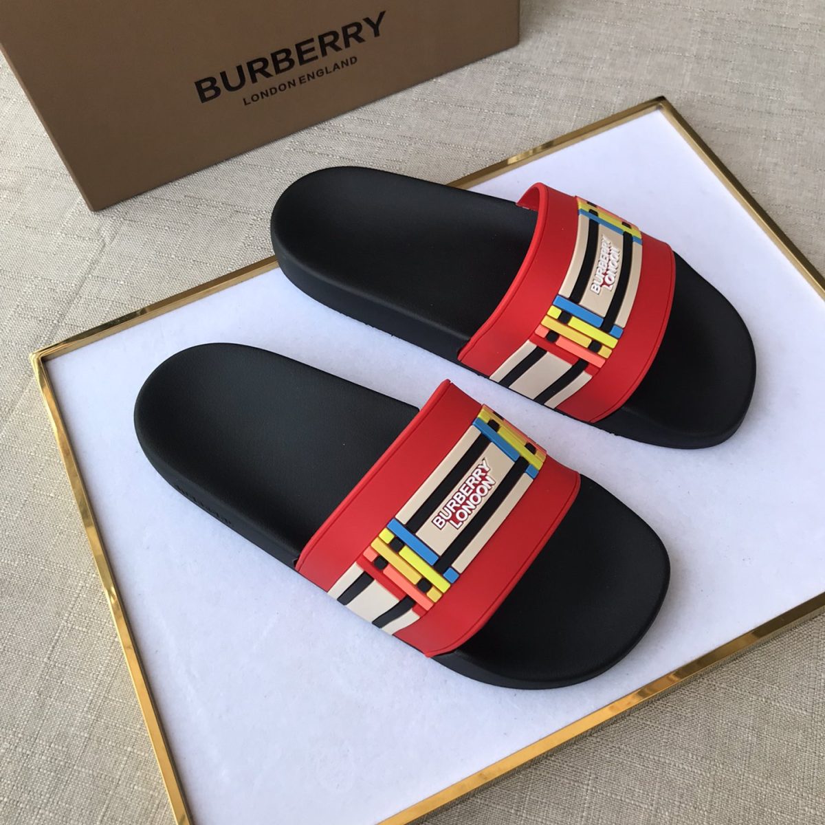 Burberry Mens Women Sandals Gr. 36-46 - Image 1