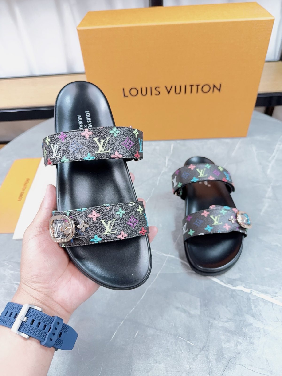 Louis Vuitton Pool Pillow Flat Comfort Slippers Size 36-46 - Image 7
