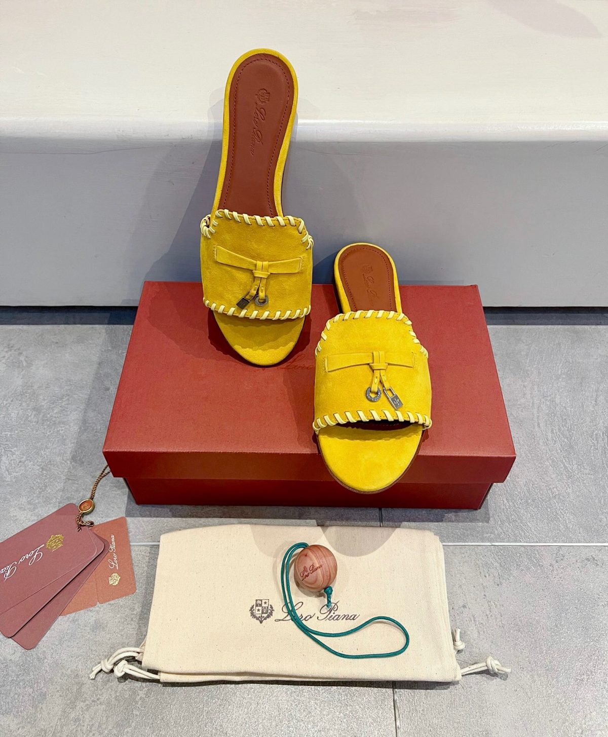 Loro Piana Charms Slipper Women Slippers Size 36-41 - Image 3