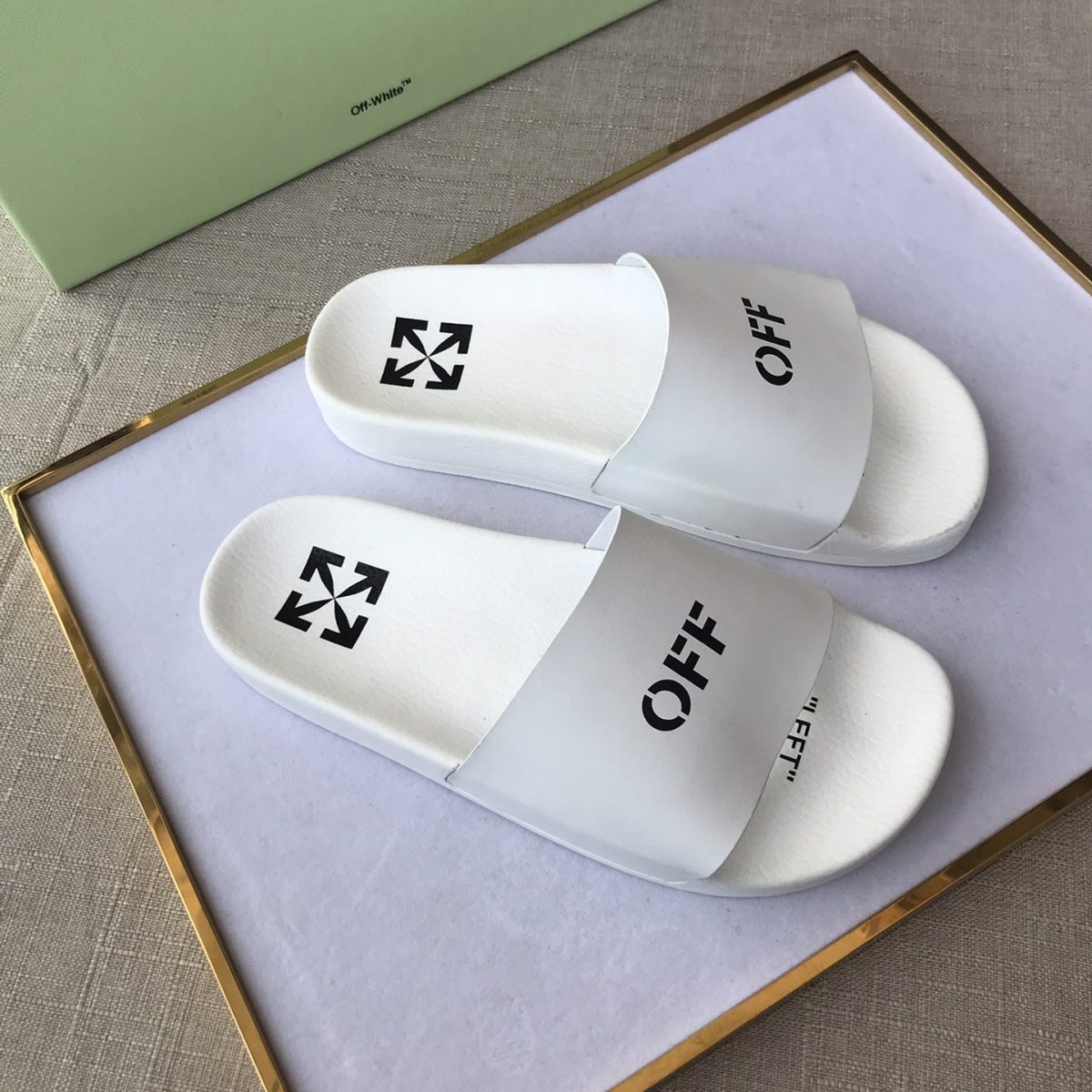 OFF White Mens Women Sandals Gr. 36-46 - Image 1