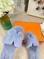 Hermes 23fw Women Winter Slippers Size 36-40 - Image 5