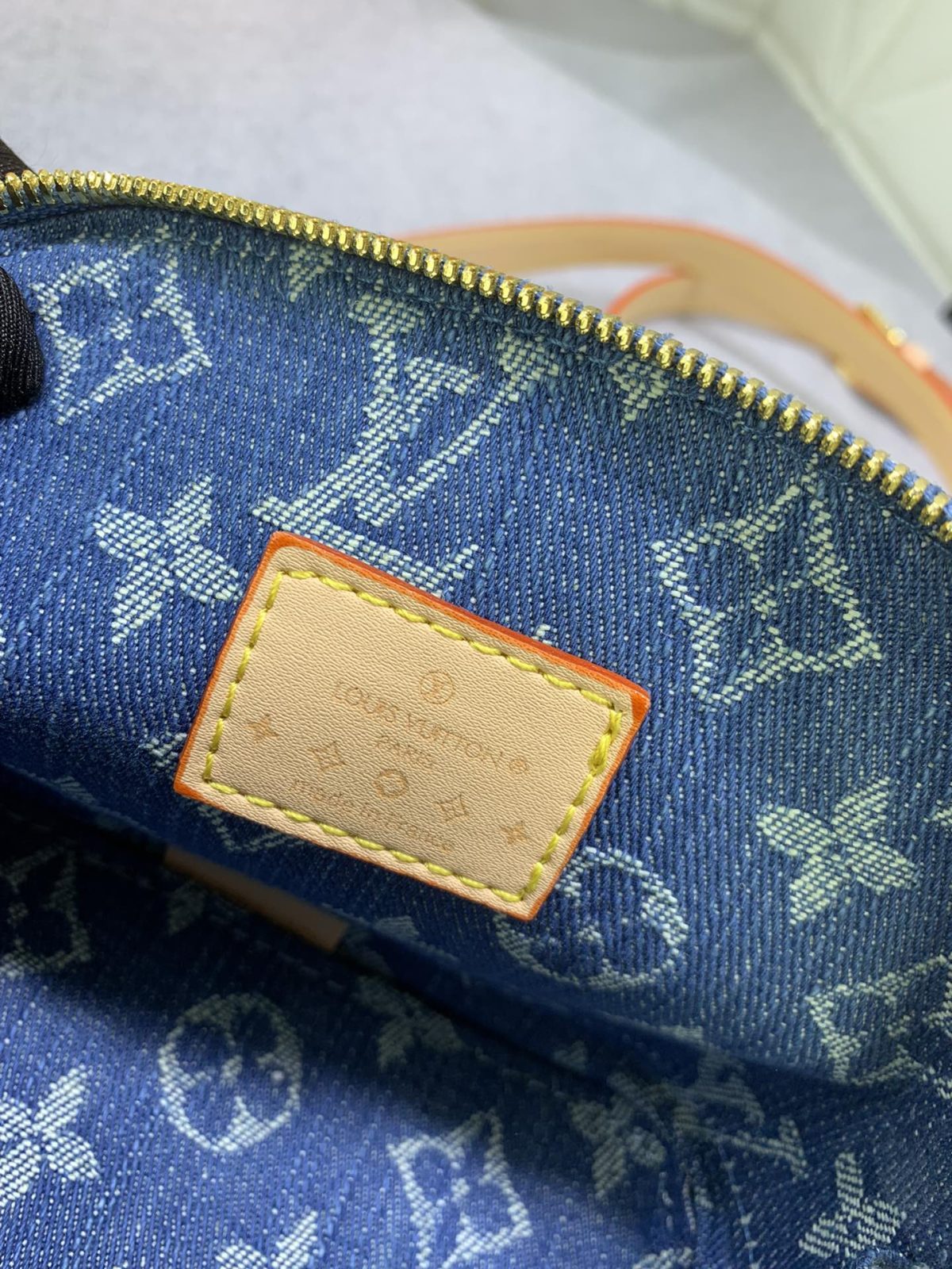 Louis Vuitton M82717 Alma Nano Denim Cowboy Shoulder Bags Size 18*12*8cm - Image 8
