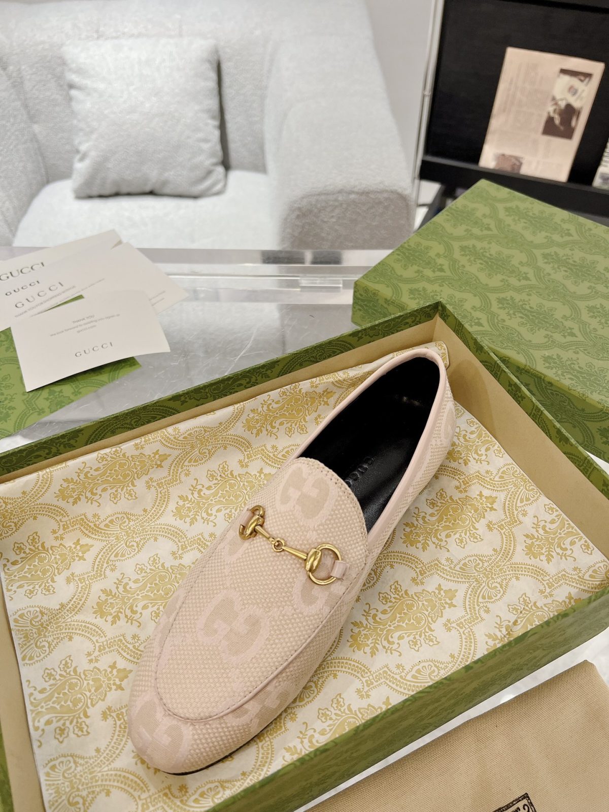 Gucci Jordaan GG Flora Loafers Size 35-41 - Image 5
