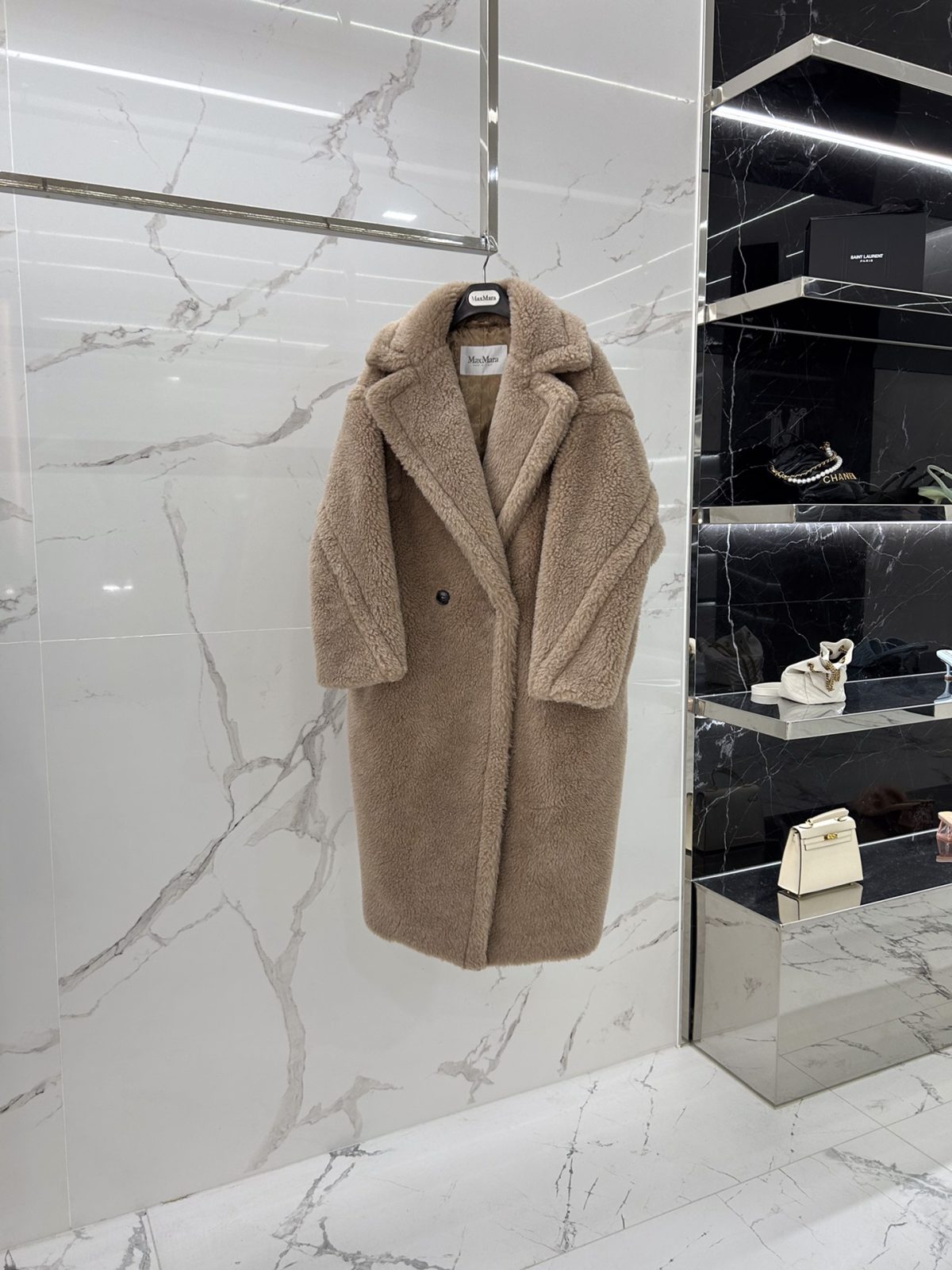 Max Mara Teddy fur long coat Size XS-M - Image 2