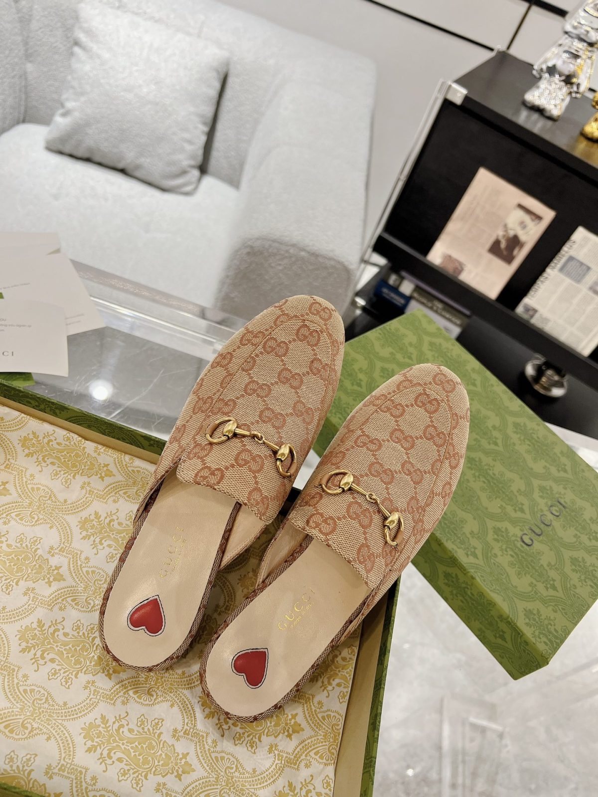 Gucci Princetown GG Slippers Size 35-41 - Image 4