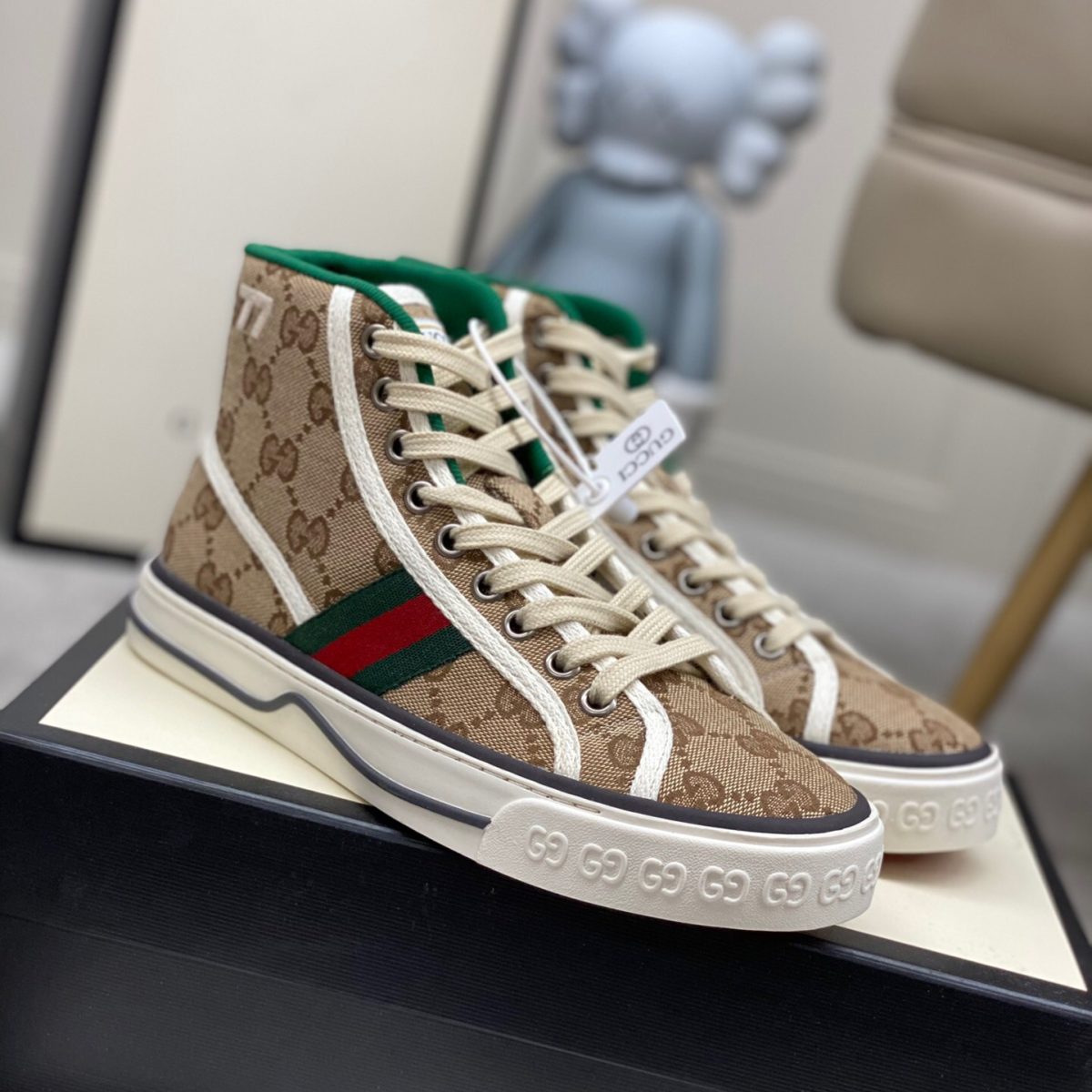 Gucci Tennis 1977 High Top Sneaker Size 35-45 6-Color - Image 1