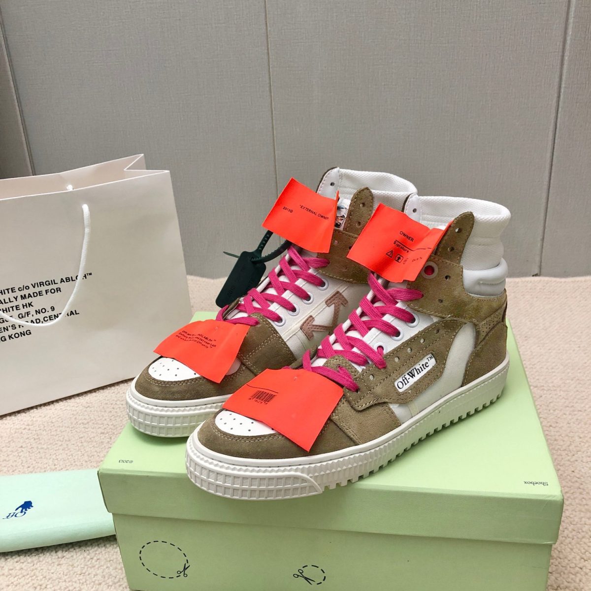 OFF White 3.0 Off Court Suede Canves Sneaker Size 35-45   11-Color - Image 1