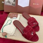 Loro Piana Charms Slipper Women Slippers Size 36-41 - Image 4