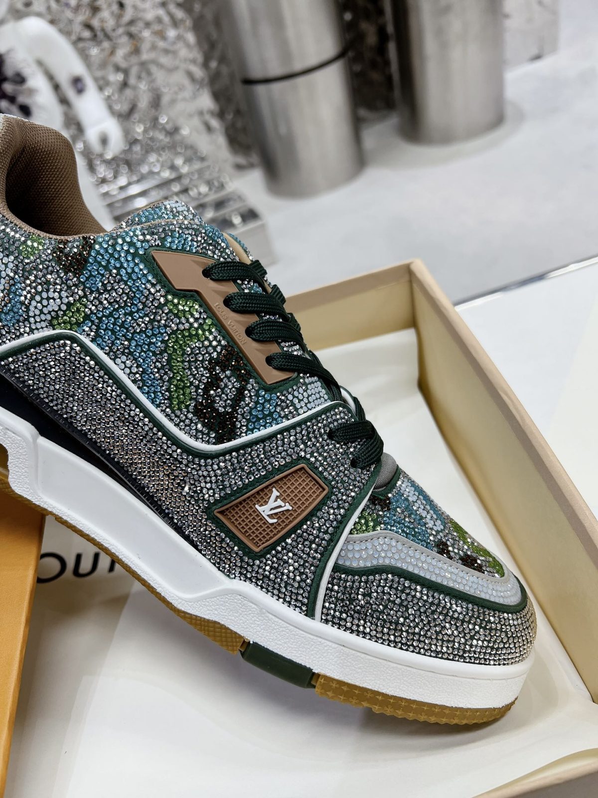 Louis Vuitton LV Trainer Diamond Sneaker Size 36-46 - Image 7