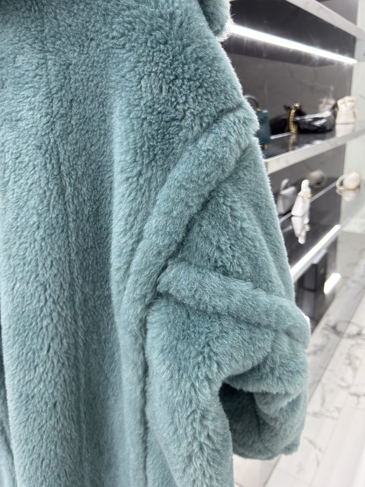 Max Mara Teddy fur long coat Size XS-M - Image 9