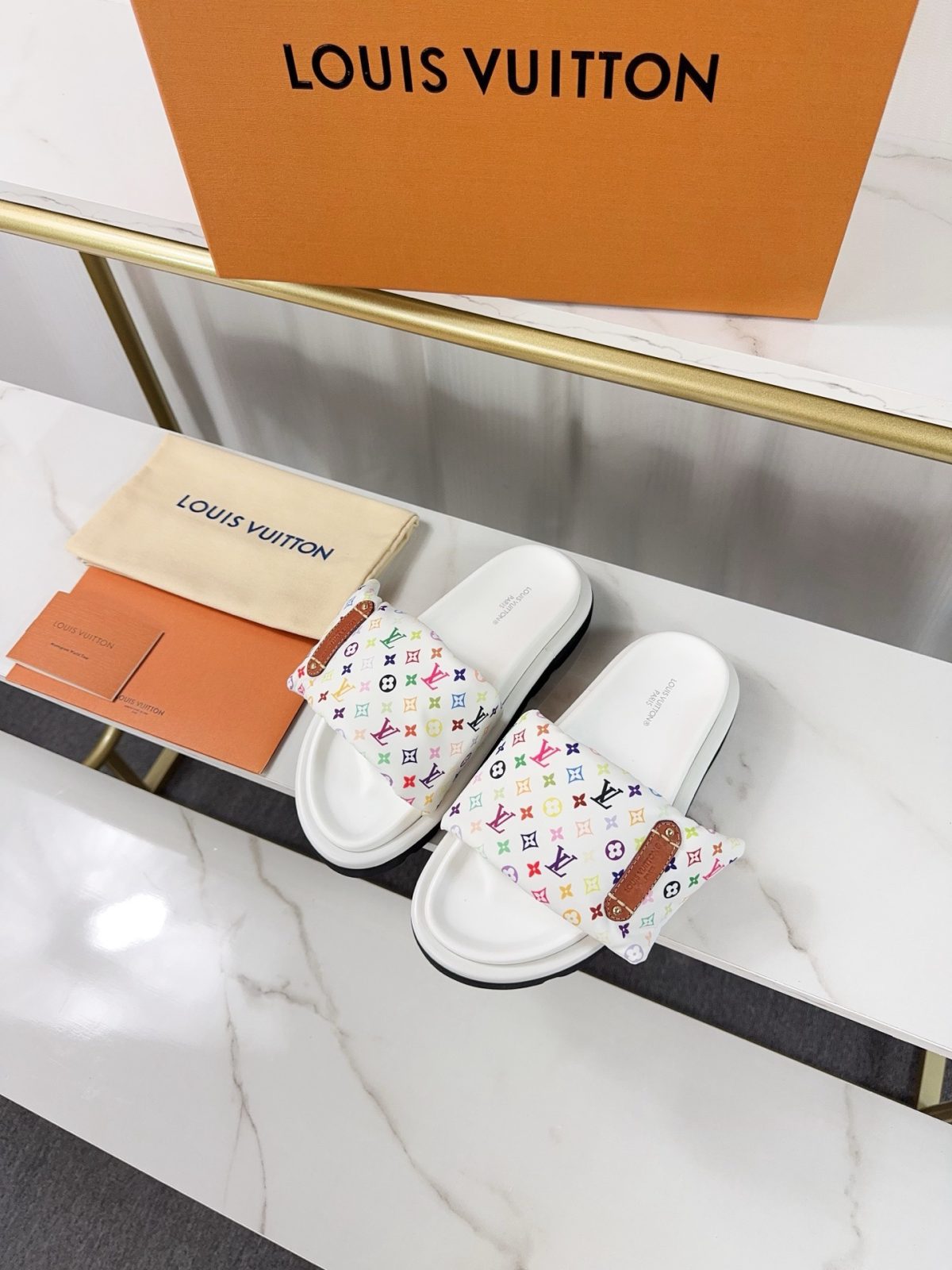 Louis Vuitton Pool Pillow Flat Comfort Slippers Size 36-46 - Image 2