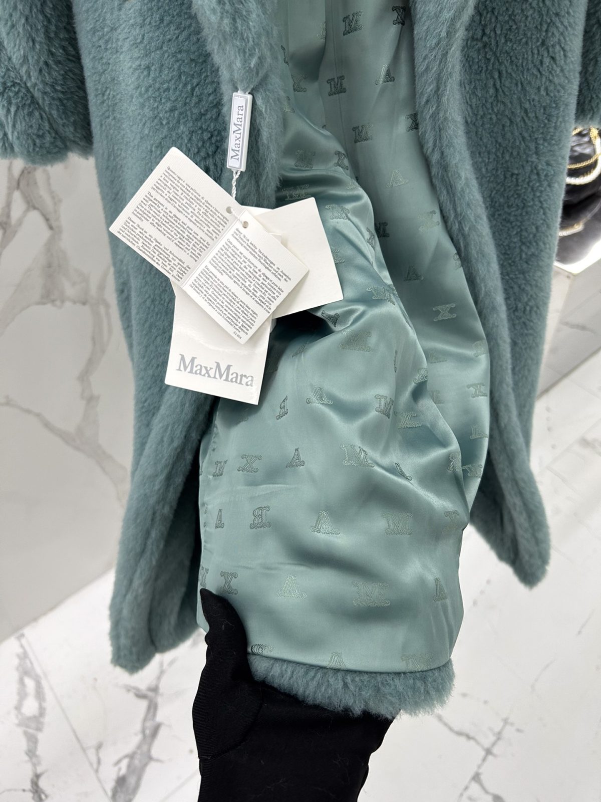 Max Mara Teddy fur long coat Size XS-M - Image 7