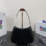 Prada 1BC499 Cleo Brushed Leather Shoulder Bags Size 27*22*6cm - Image 3
