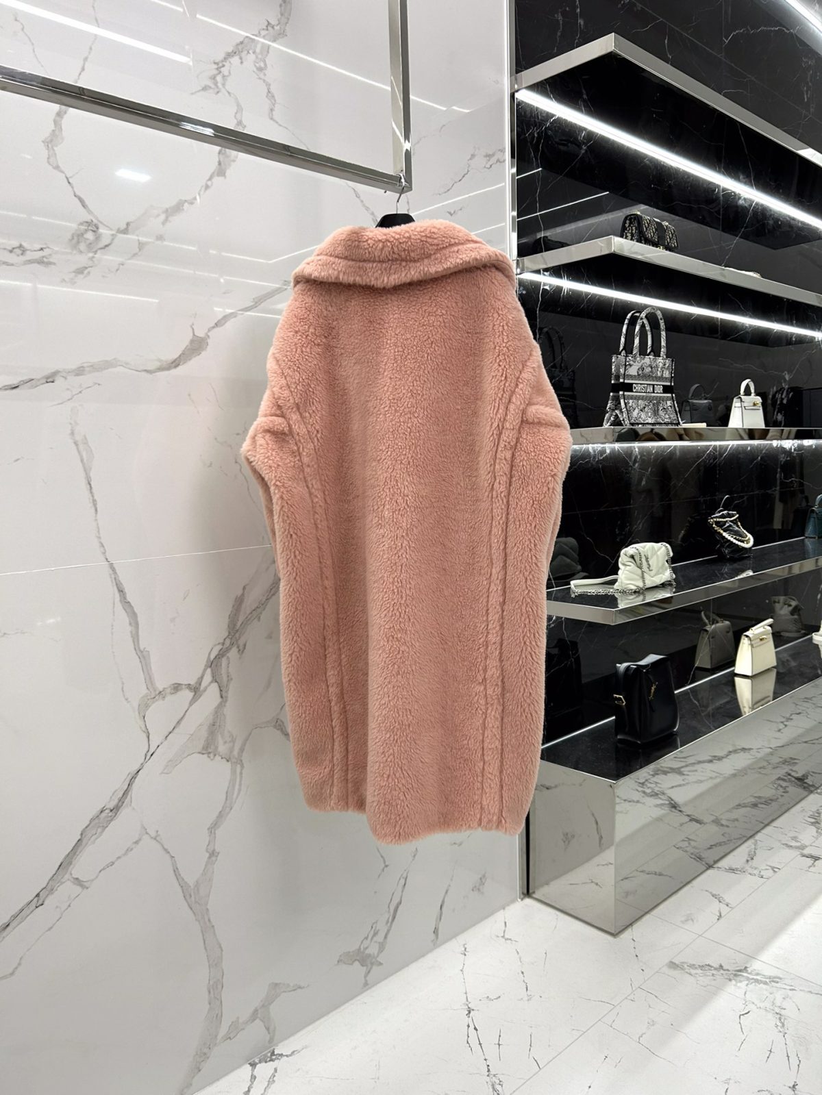 Max Mara Teddy fur long coat Size XS-M - Image 2