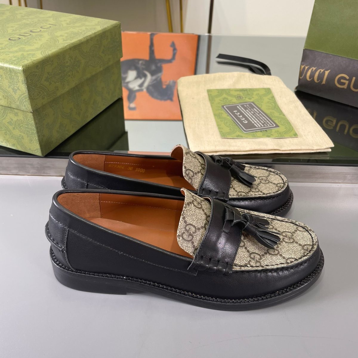 Gucci GG Loafers with Tassel Size 39-45 5-Color - Image 1