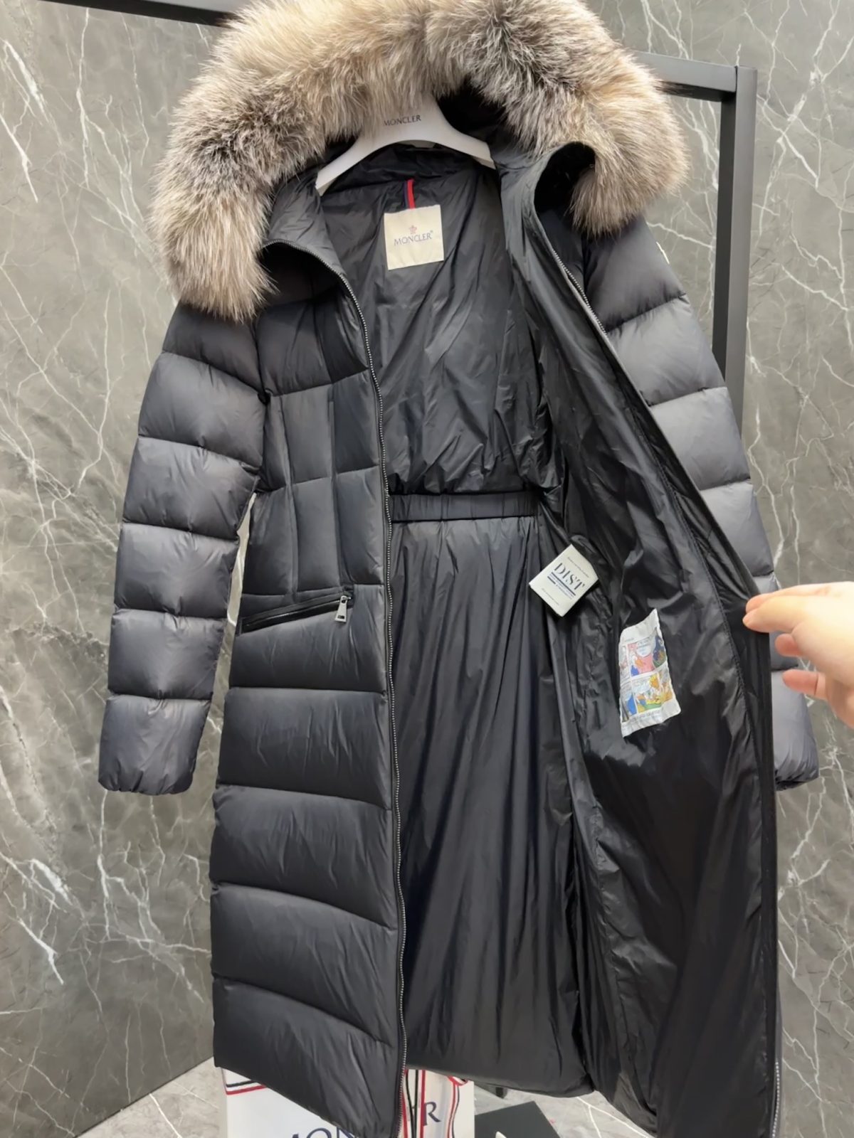Moncler Boed Long Women Down Jacket Size S-XL - Image 8