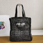 Prada 1BG393 Raffia Tote Bags Size 36*38*3cm - Image 2
