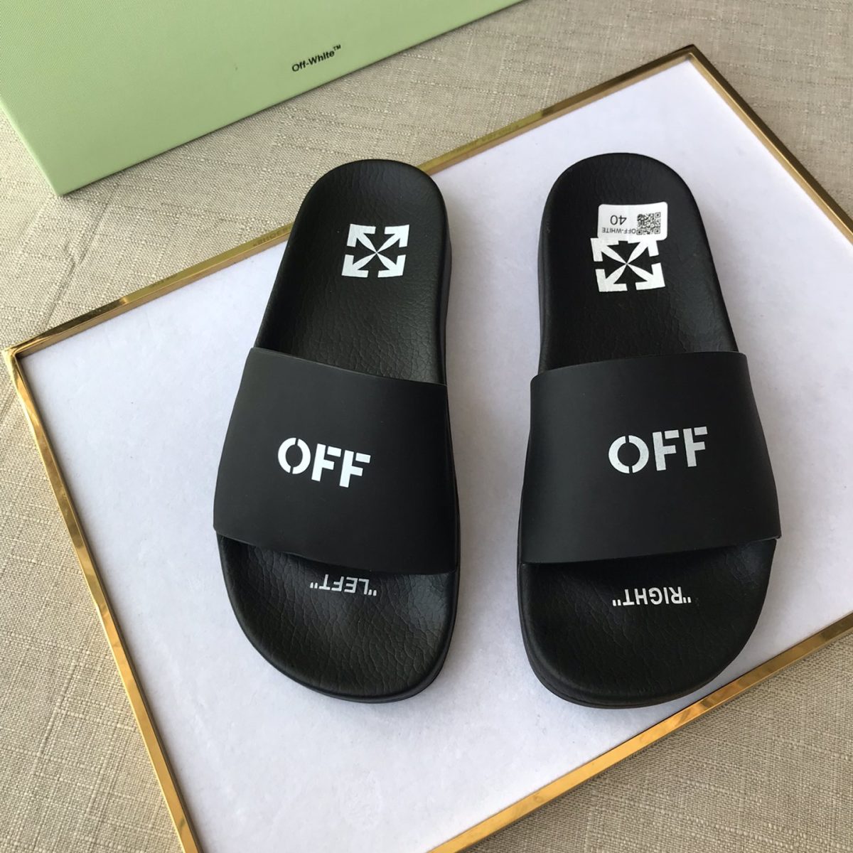 OFF White Mens Women Sandals Gr. 36-46 - Image 2