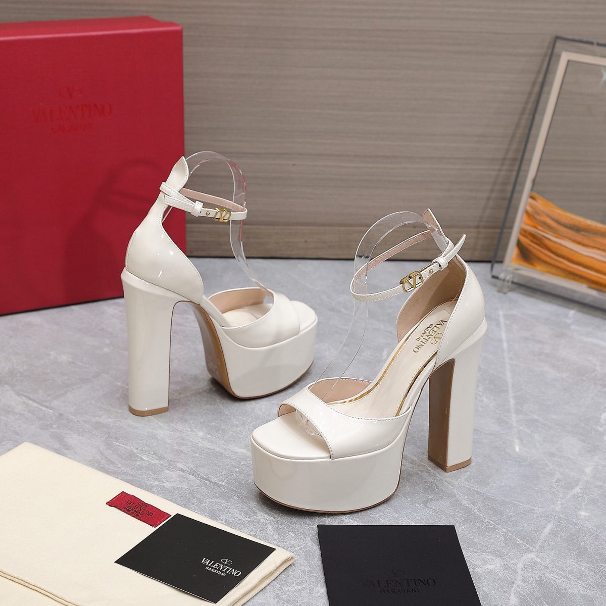 Valentino Garavani Tan-Go Platform Pumps Size 35-41 7-Color - Image 1