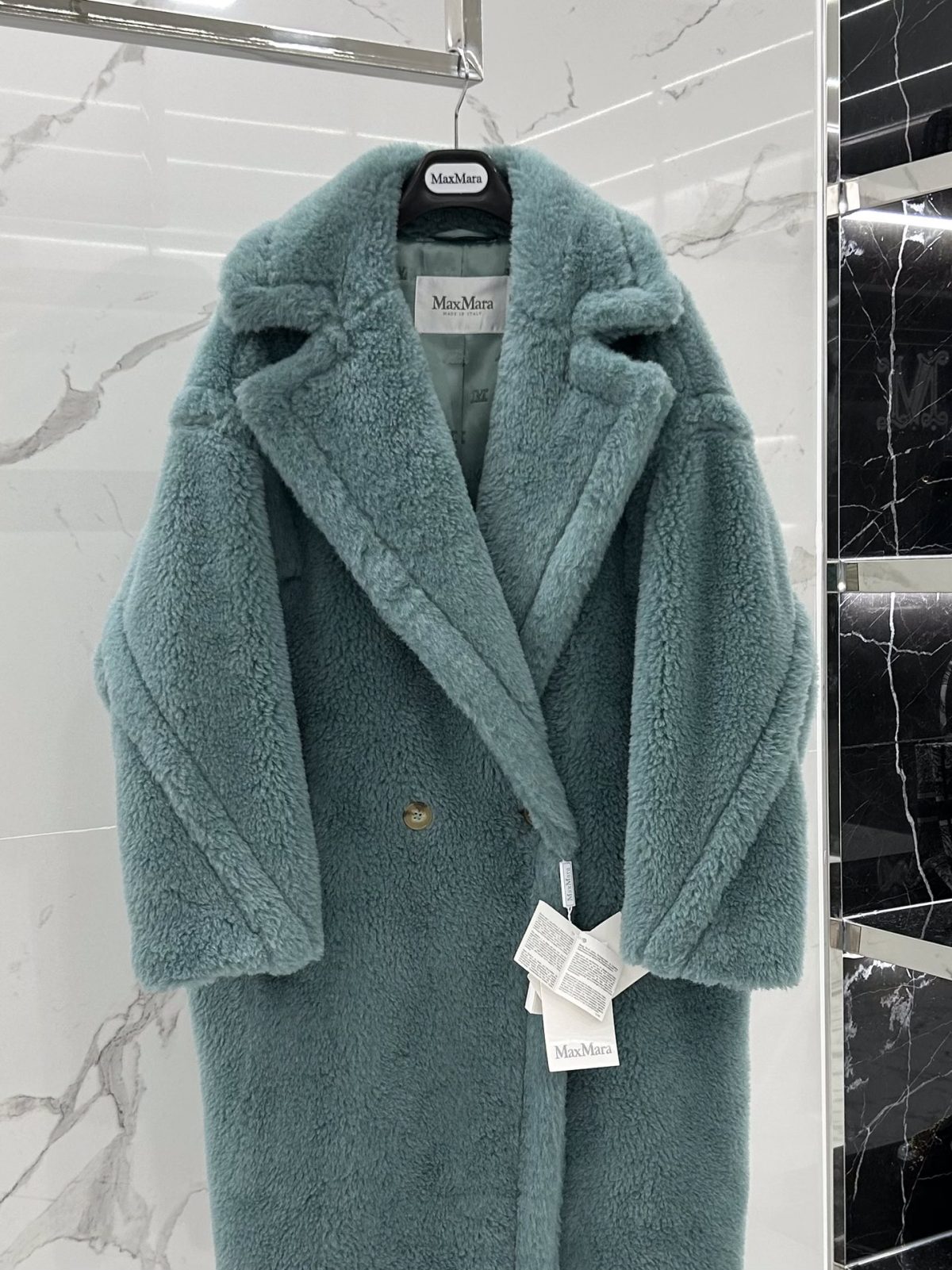 Max Mara Teddy fur long coat Size XS-M - Image 3