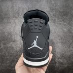 Nike Air Jordan 4 Retro Black Canvas Sneakers Shoes Gr. 36-46 - Image 4