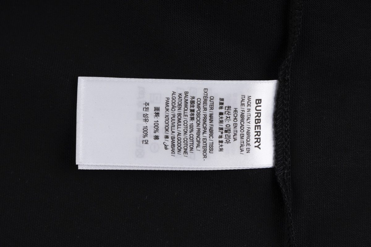 Burberry Cotton T Shirt  Embroider Size XS-L - Image 3