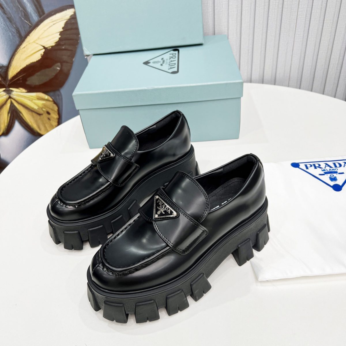 Prada Monolith Loafers Size 35-40 - Image 3
