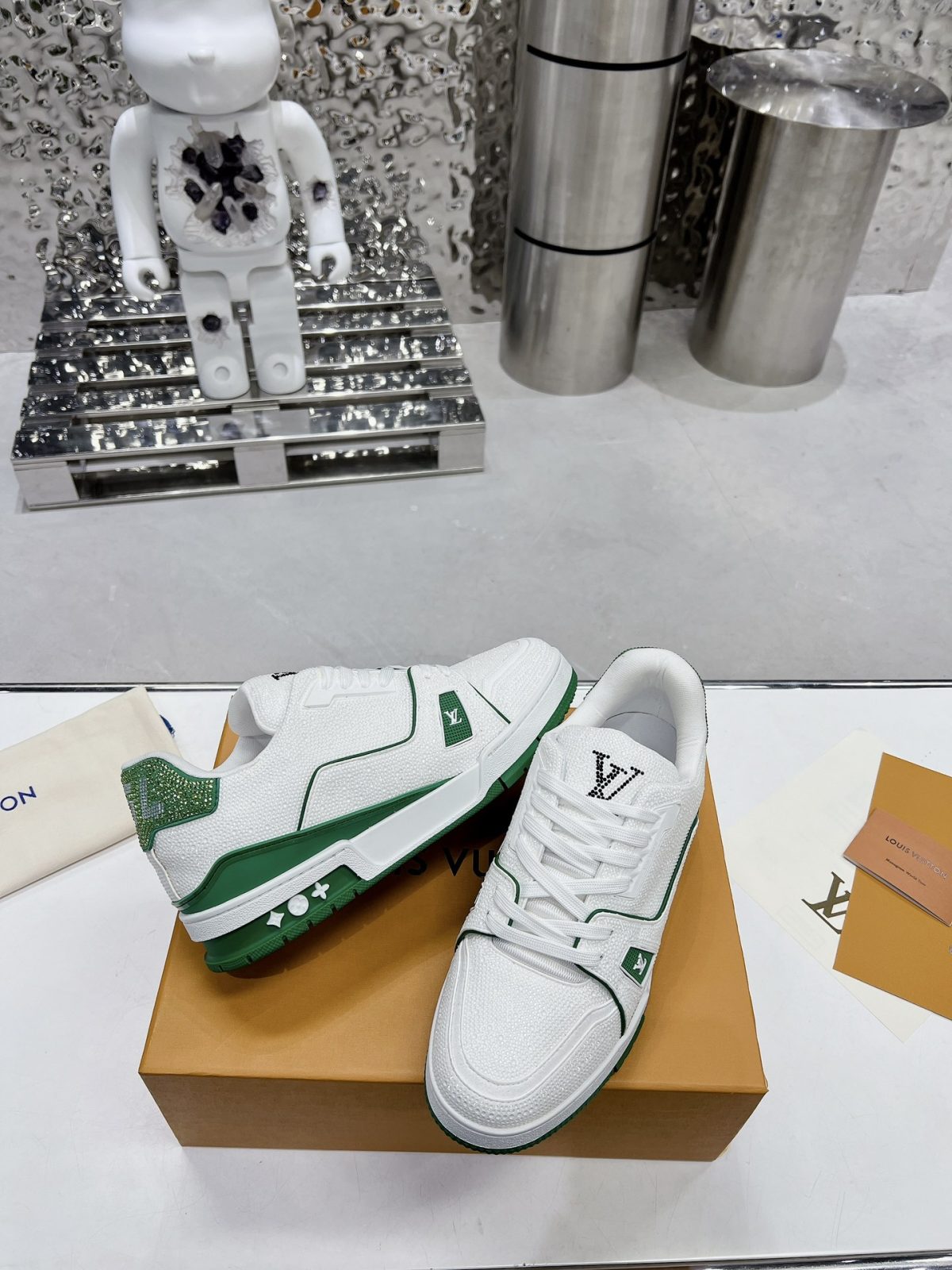 Louis Vuitton LV Trainer Diamond Sneaker Size 36-46 - Image 5