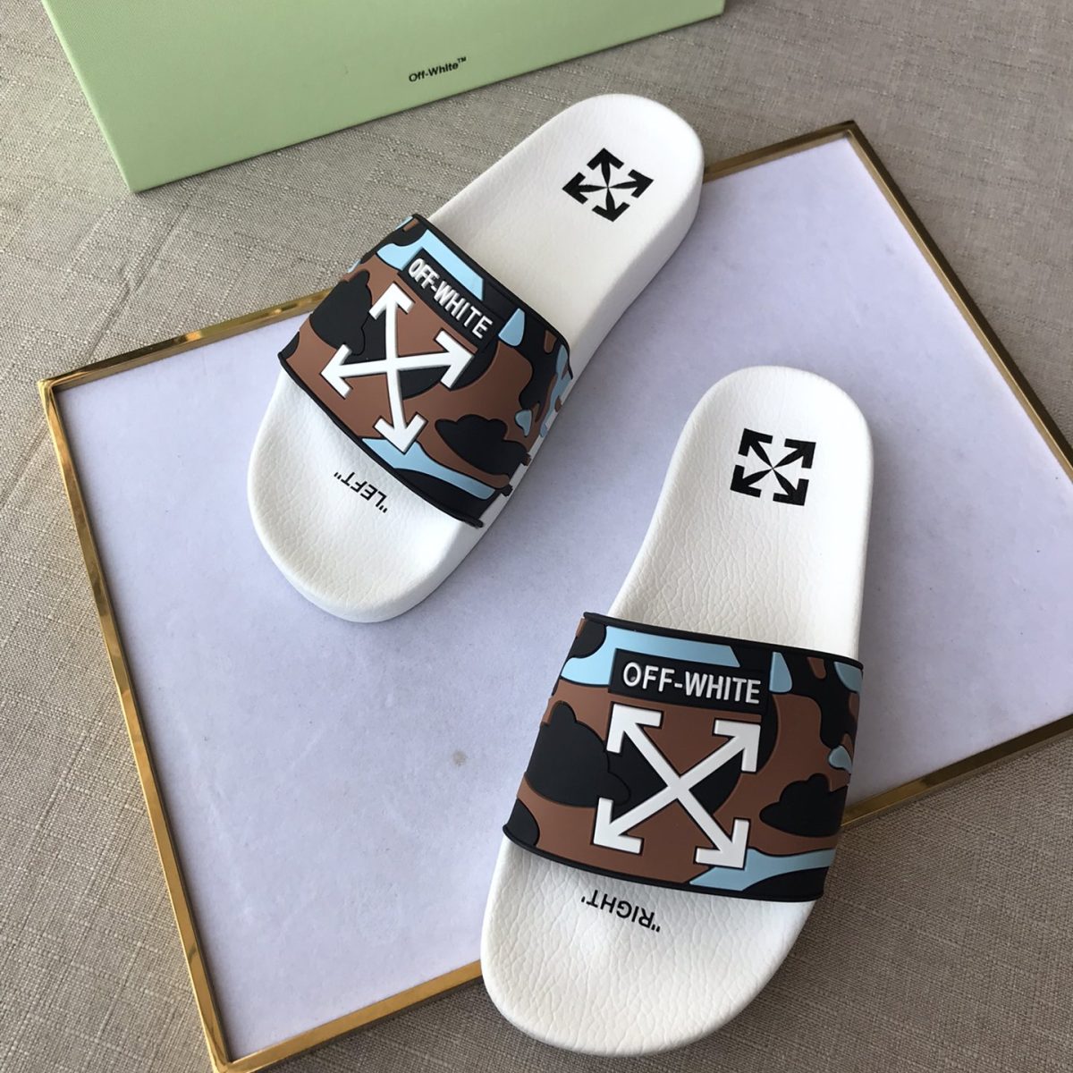 OFF White Mens Women Sandals Gr. 36-46 - Image 8