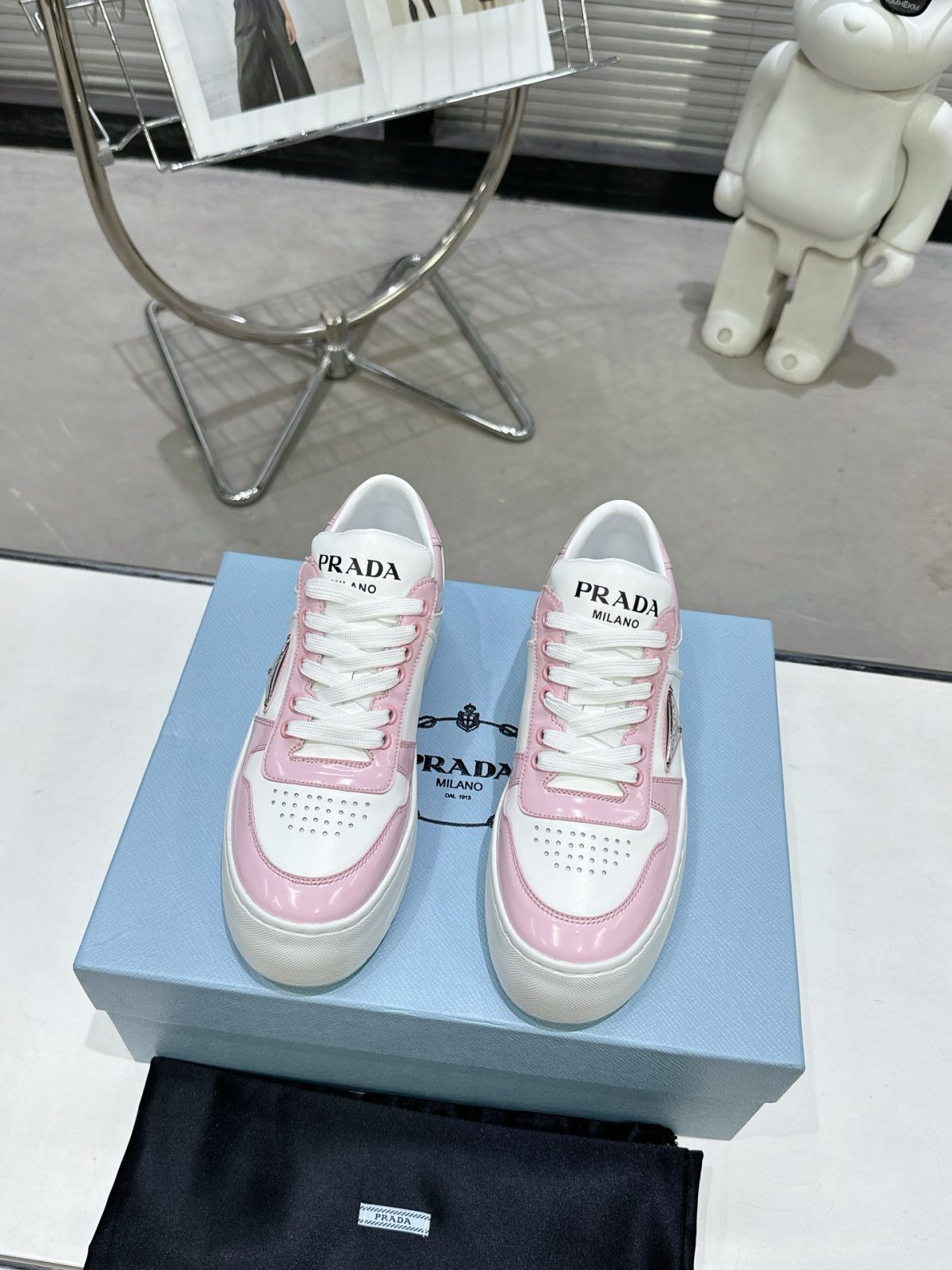 Prada 2024 New Downtown Bold leather Sneaker Size 36-41 - Image 2