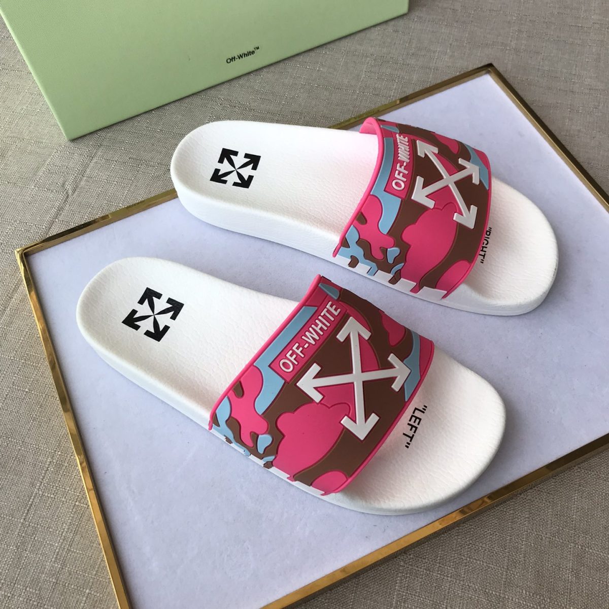 OFF White Mens Women Sandals Gr. 36-46 - Image 1