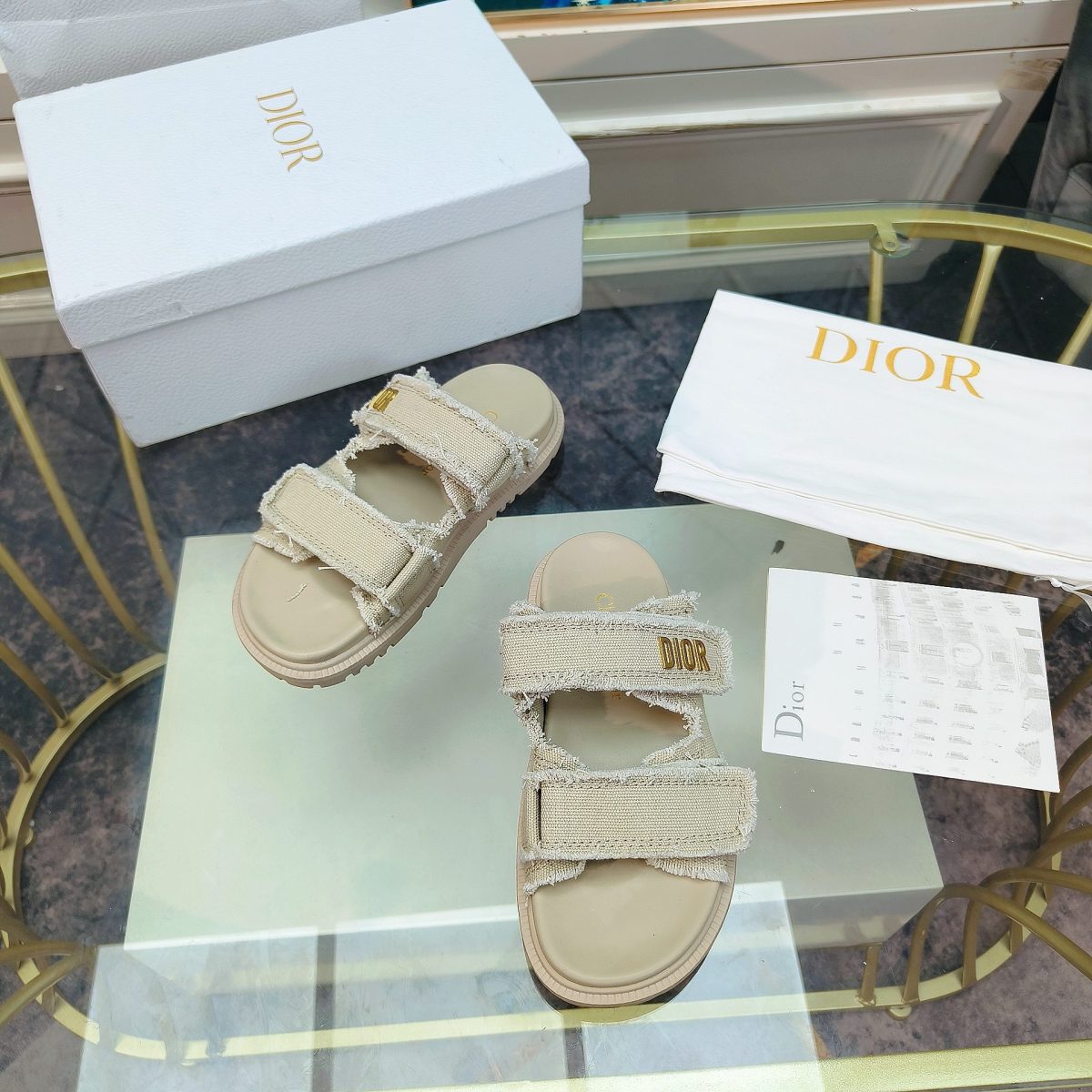 Dior Velcro Women Slippers Size 36-41 - Image 7