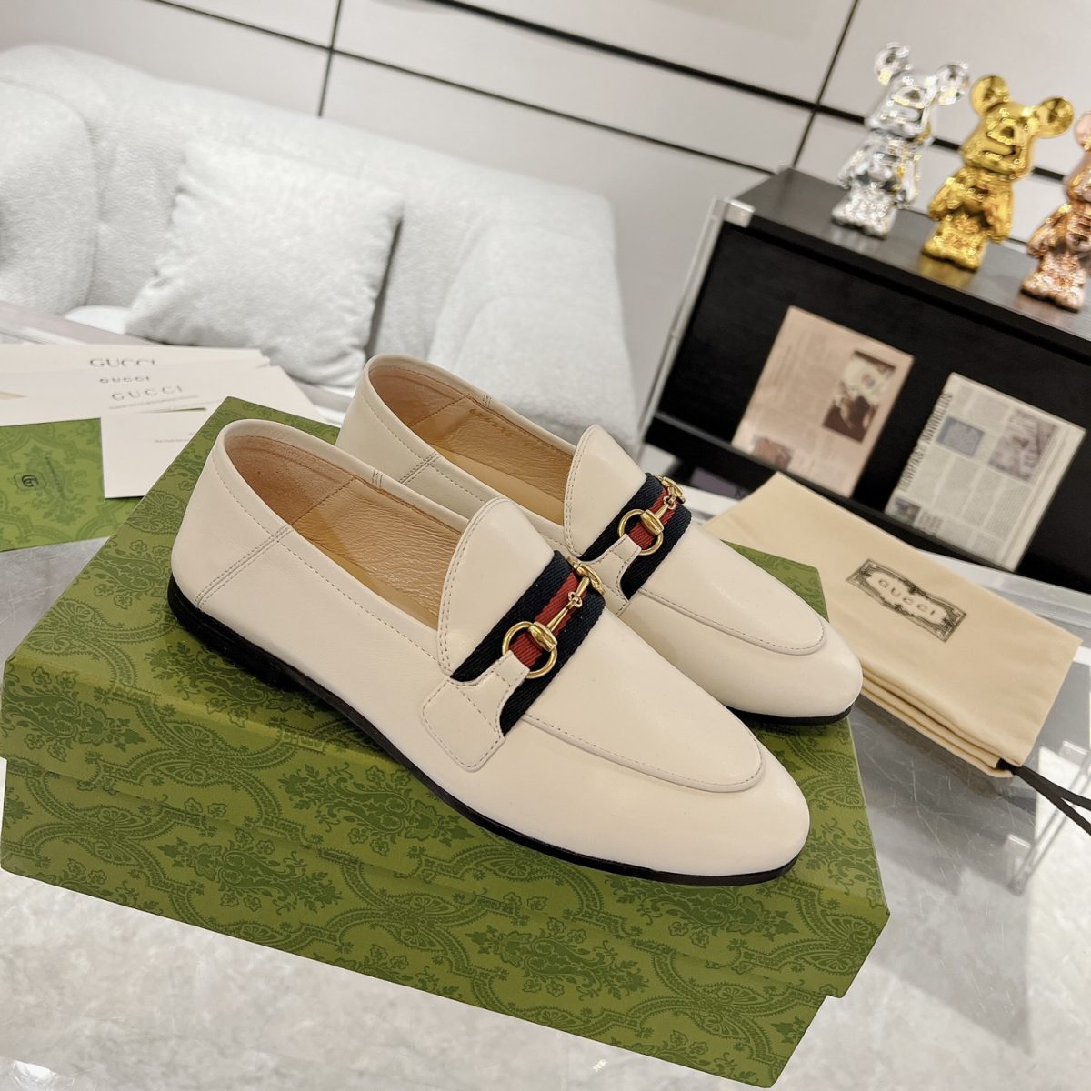 Gucci Jordaan GG Flora Loafers Size 35-41 - Image 1