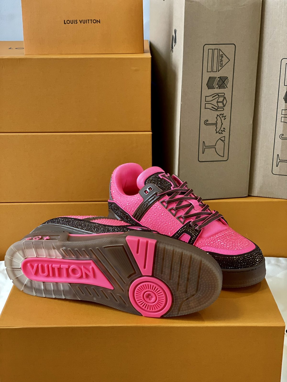 Louis Vuitton LV Trainer Diamond Sneaker Size 36-46 - Image 9
