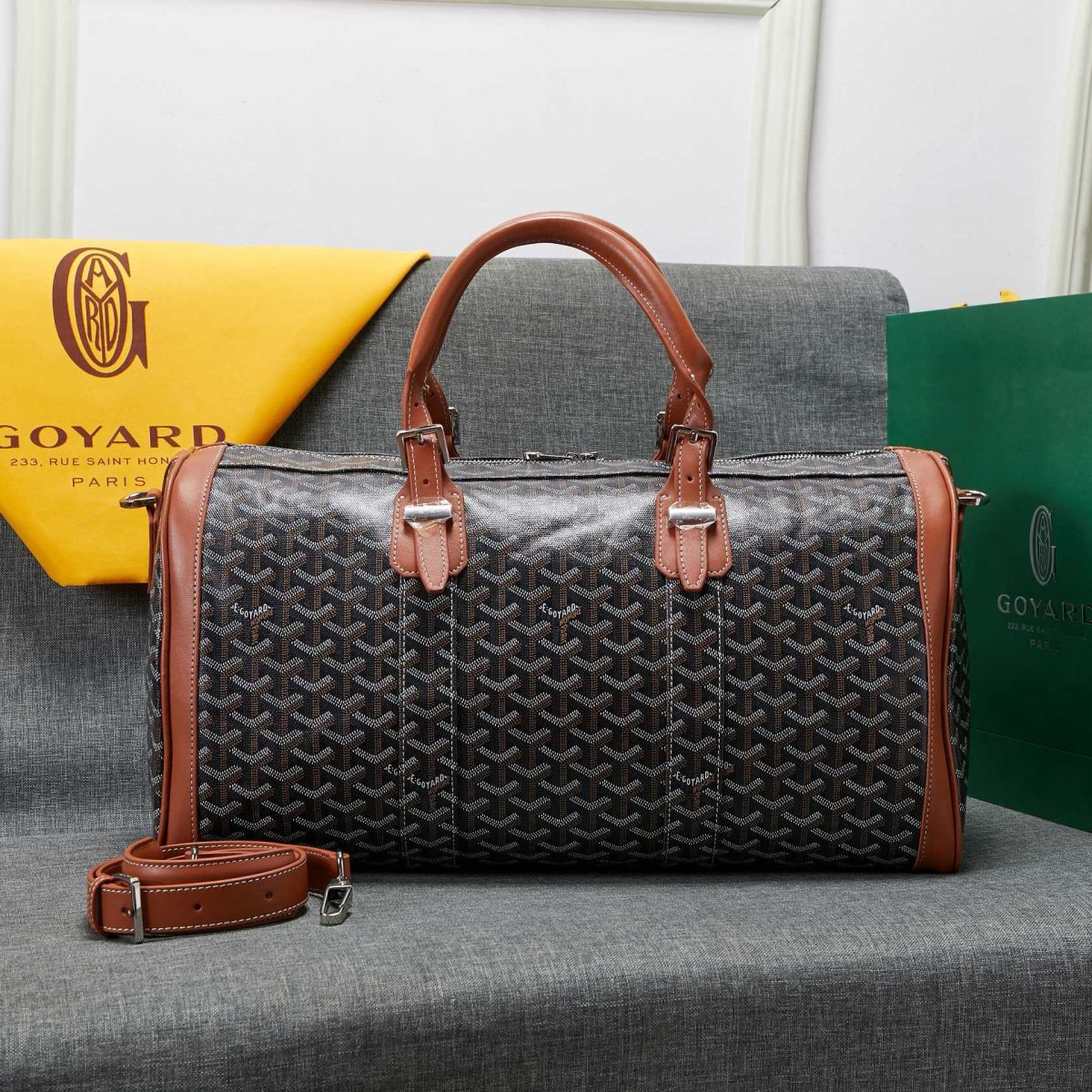 Goyard Bowling Travel Bags Size 48*28*22cm - Image 1